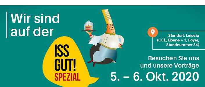 ETL ADHOGA als Aussteller auf der Messe <q>ISS GUT! Spezial</q>