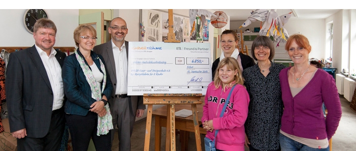 ETL Freund & Partner Erfurt spendet 6.850 EUR für guten Zweck